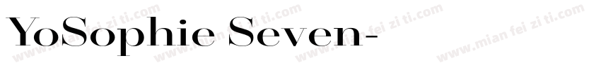YoSophie Seven字体转换